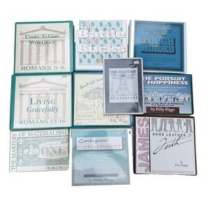 RARE Billy Riggs Audiobooks - 10 Books on Tape‎ Christian Evangelist Sermon L34
